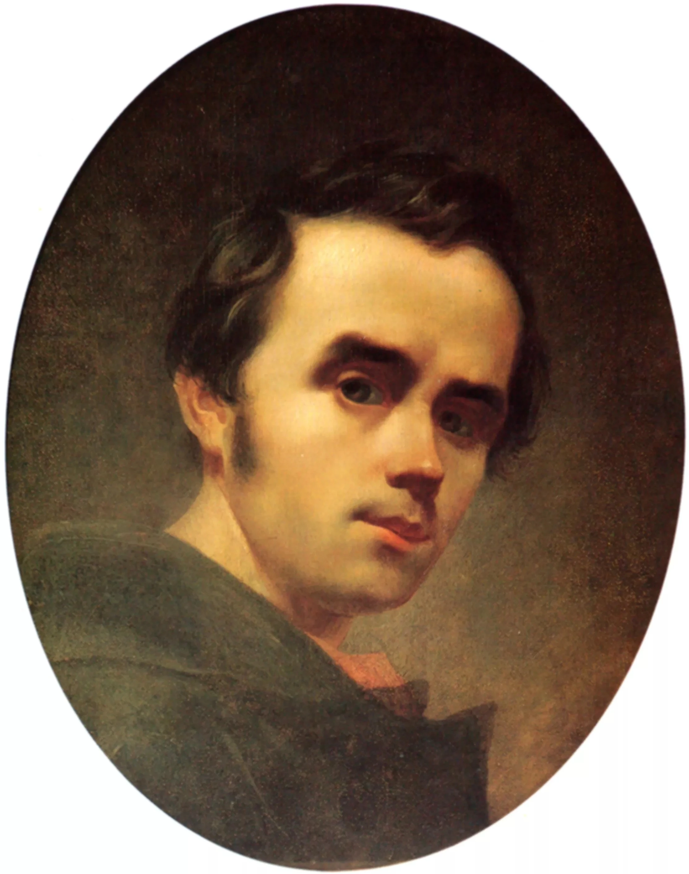 Тарас Шевченко, автопортрет, 1840−18411