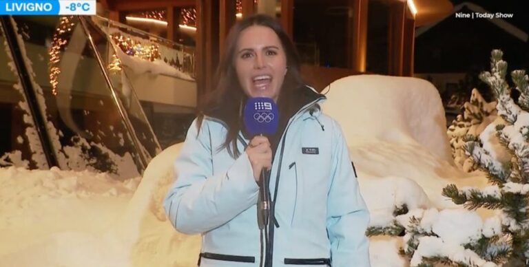 Скандал на Олімпіаді 2026: австралійська ведуча шокувала ефір, будучи нетверезою, та торкнулася снігу 1
