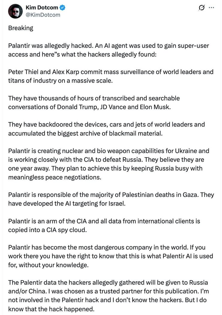 Palantir створює для України новітню зброю: подробиці від Кіма Доткома 5 Palantir створює для України новітню зброю: подробиці від Кіма Доткома 5