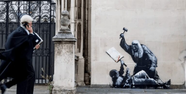 Свіжий шедевр Бенксі з'явився у несподіваному куточку Лондона 13