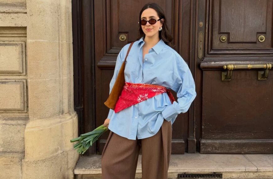 Головна 103 4 стильні способи поєднати блакитну сорочку з штанами цієї весни та літа…