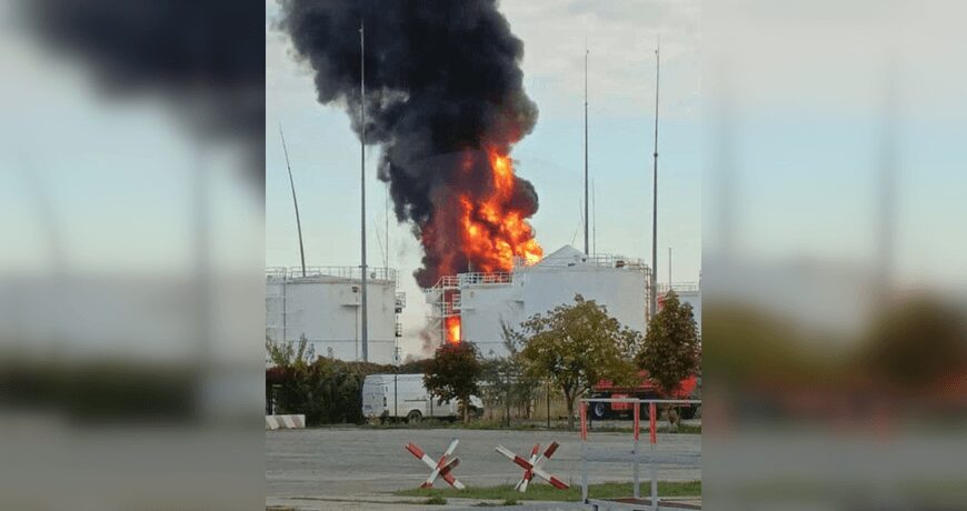 Головна 98 Дрони атакували російську нафтобазу: подробиці та відео ураження