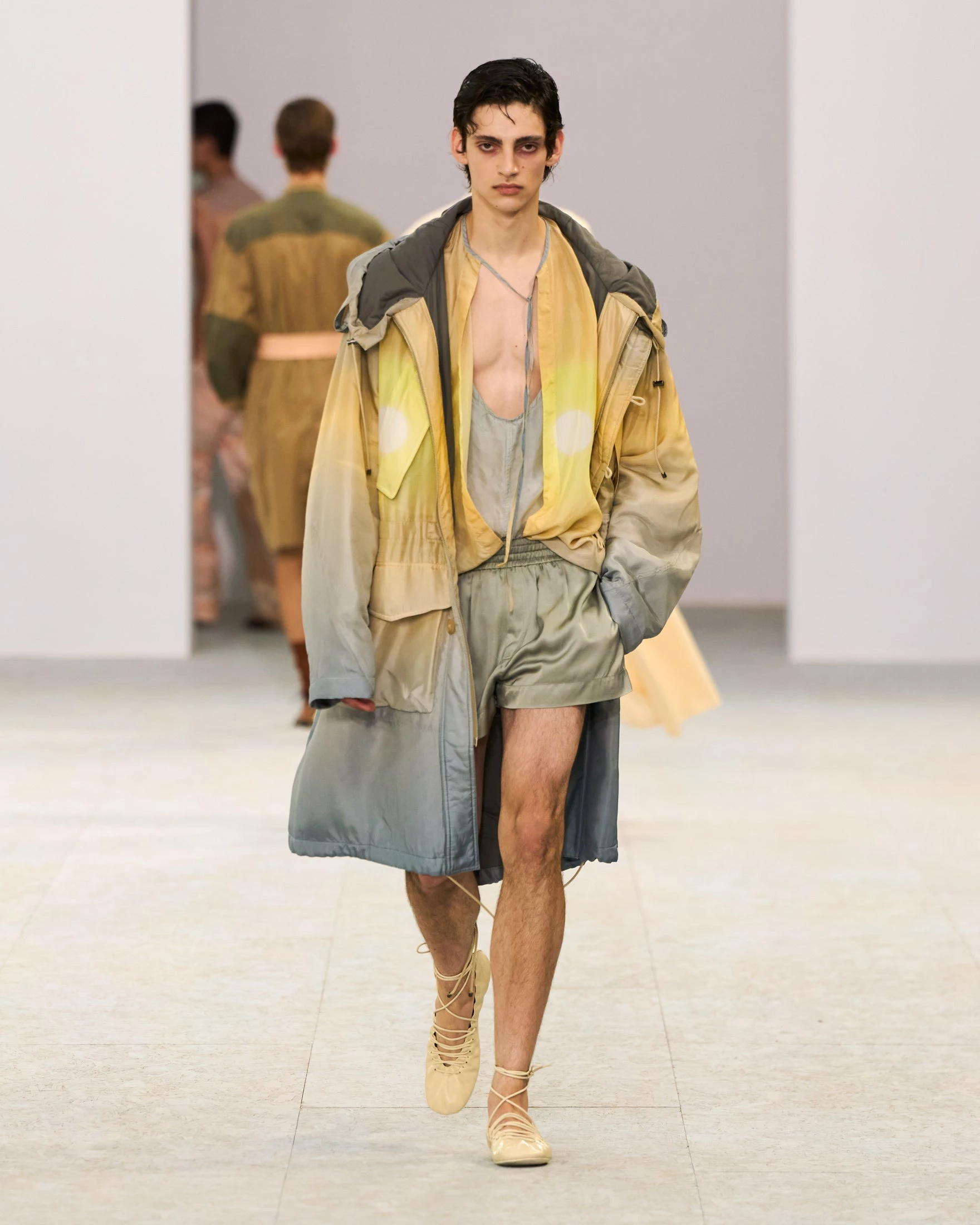 Dries Van Noten вражає: шовк, прозорість та балетки у чоловічій колекції літа 20277