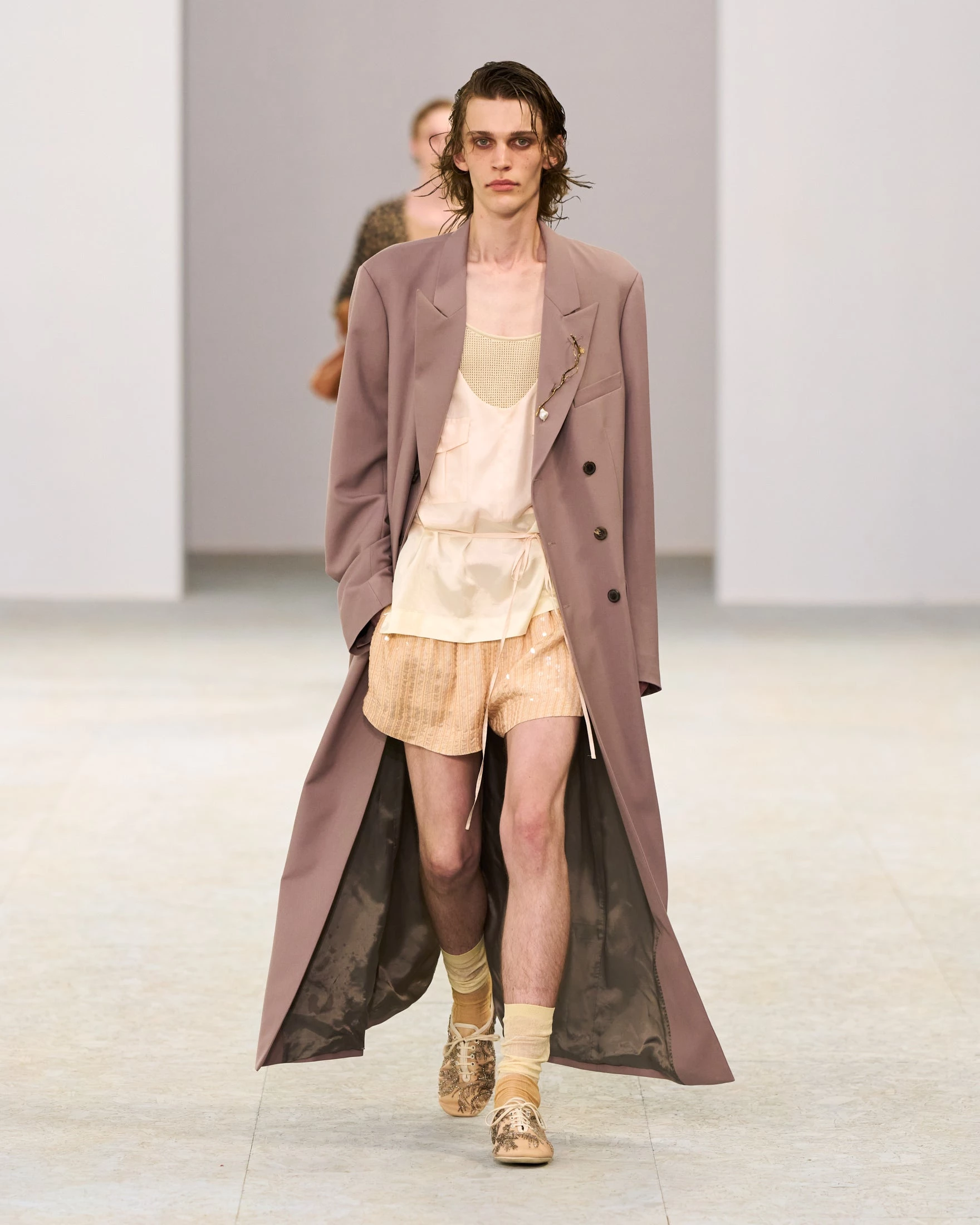 Dries Van Noten вражає: шовк, прозорість та балетки у чоловічій колекції літа 20273