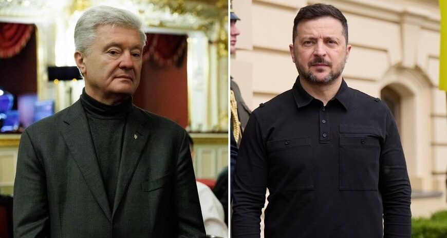 Зустріч Порошенка та Зеленського: п’ятий президент шокував роздруківками з фотожабами