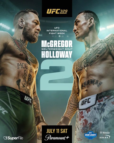 Макгрегор проти Холловея: Де і коли дивитися грандіозний поєдинок UFC 329 7 Макгрегор проти Холловея: Де і коли дивитися грандіозний поєдинок UFC 329 7