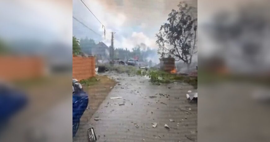 Росія вдарила ракетами по виставці дронів, руйнуючи цілу вулицю: дивіться відео наслідків