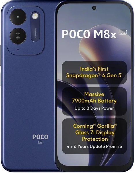 Головна 68 Poco M8x 5G: потужний акумулятор 7900 мАг та AMOLED-дисплей тепер…