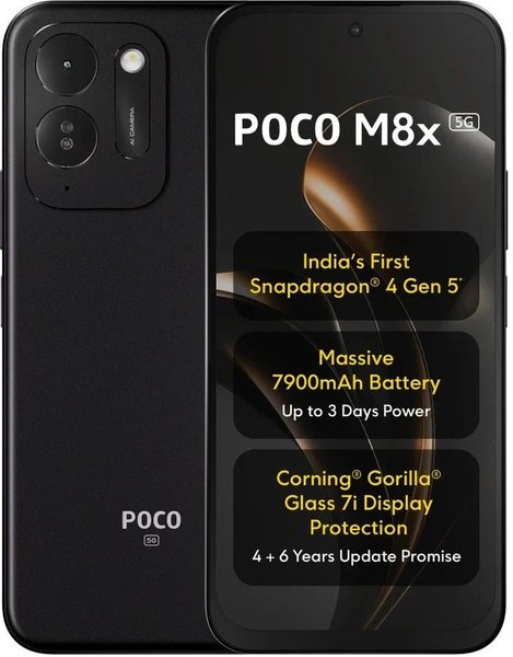 Poco M8x 5G: потужний акумулятор 7900 мАг та AMOLED-дисплей тепер доступні кожному 5 Poco M8x 5G: потужний акумулятор 7900 мАг та AMOLED-дисплей тепер доступні кожному 5