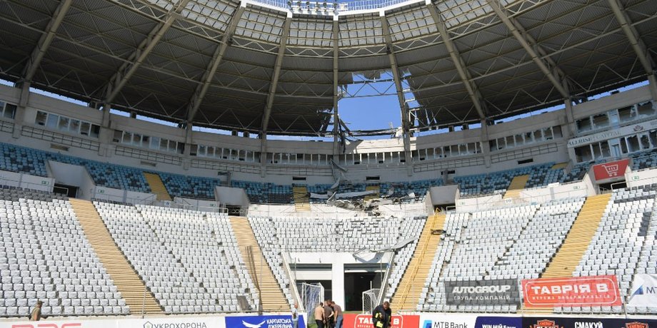 Як обороняється "Чорноморець": оновлений одеський стадіон після атаки 2