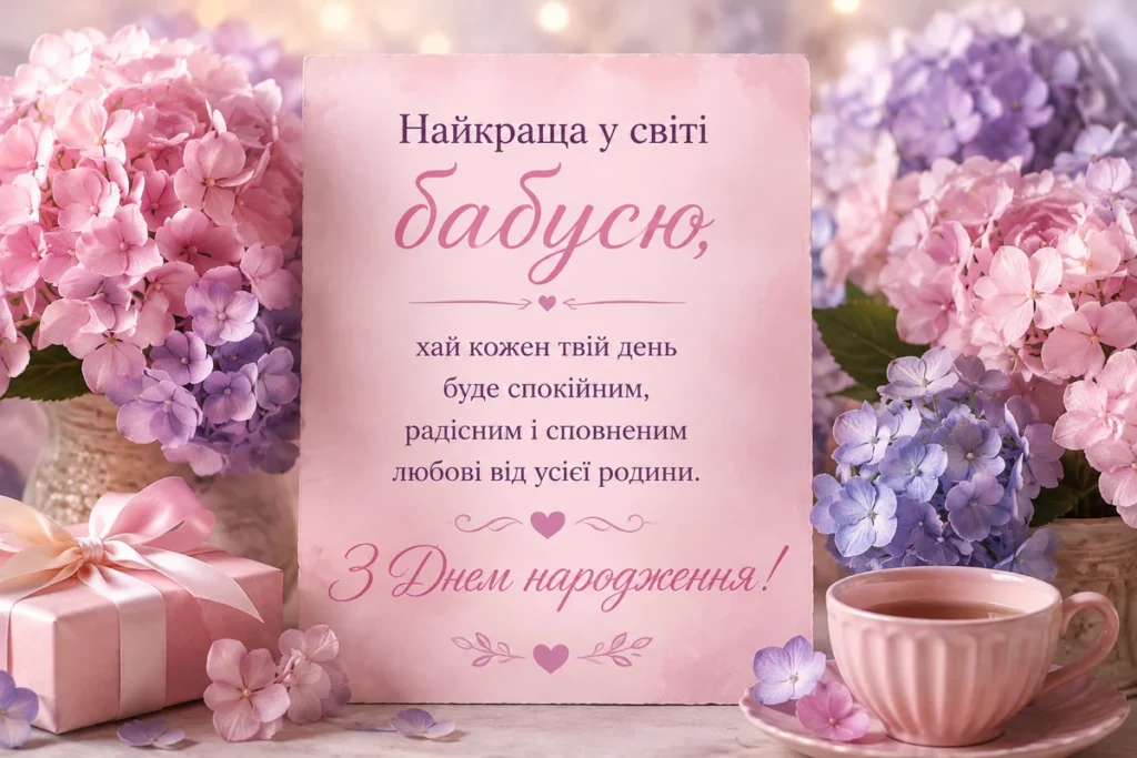 З днем народження, бабусю: зворушливі побажання, що зігріють душу 25 З днем народження, бабусю: зворушливі побажання, що зігріють душу 25