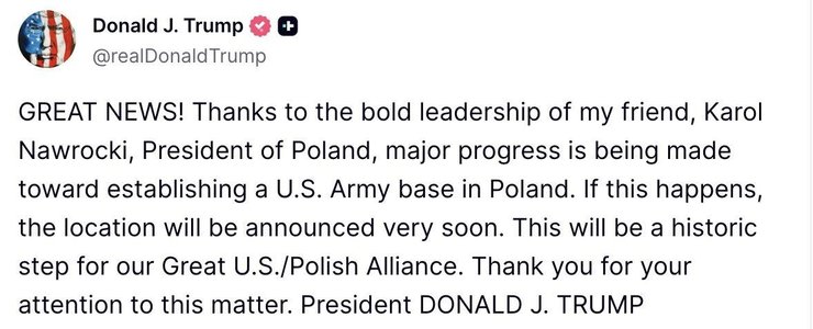 Трамп оголосив про нову військову базу США у Польщі 4 Трамп оголосив про нову військову базу США у Польщі 4