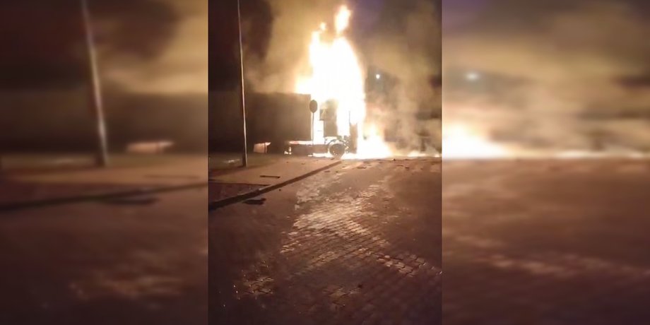 Розпочалася пожежа на АЗС біля кордону: палають вантажівки в Ягодині 4