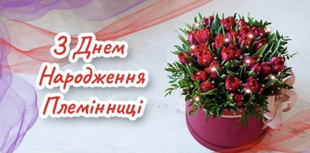 З Днем народження, люба племіннице: найкращі побажання, яскраві листівки та картинки 27 З Днем народження, люба племіннице: найкращі побажання, яскраві листівки та картинки 27
