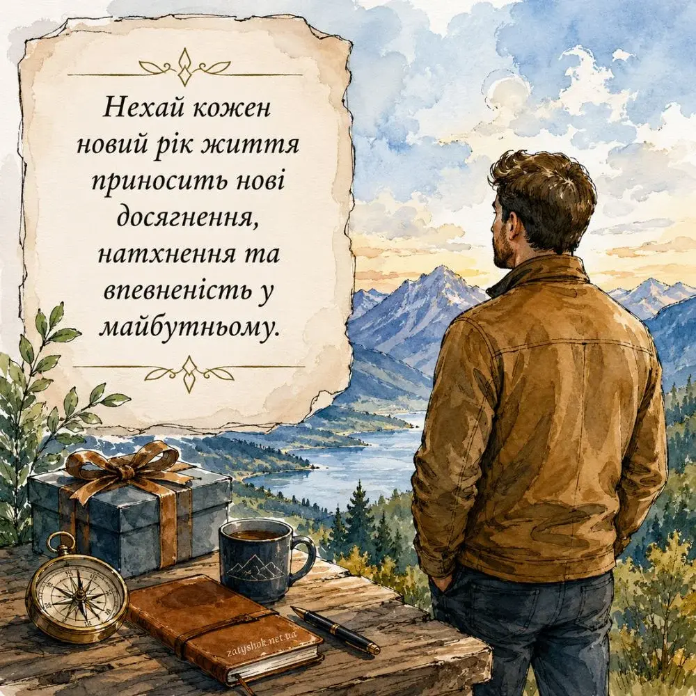 Яскраві вітання та листівки: вітаємо чоловіків з днем народження!