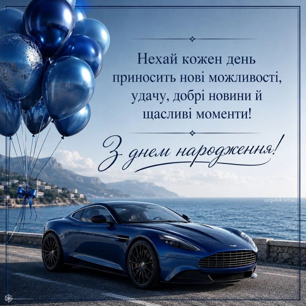 Яскраві вітання та листівки: вітаємо чоловіків з днем народження! 17