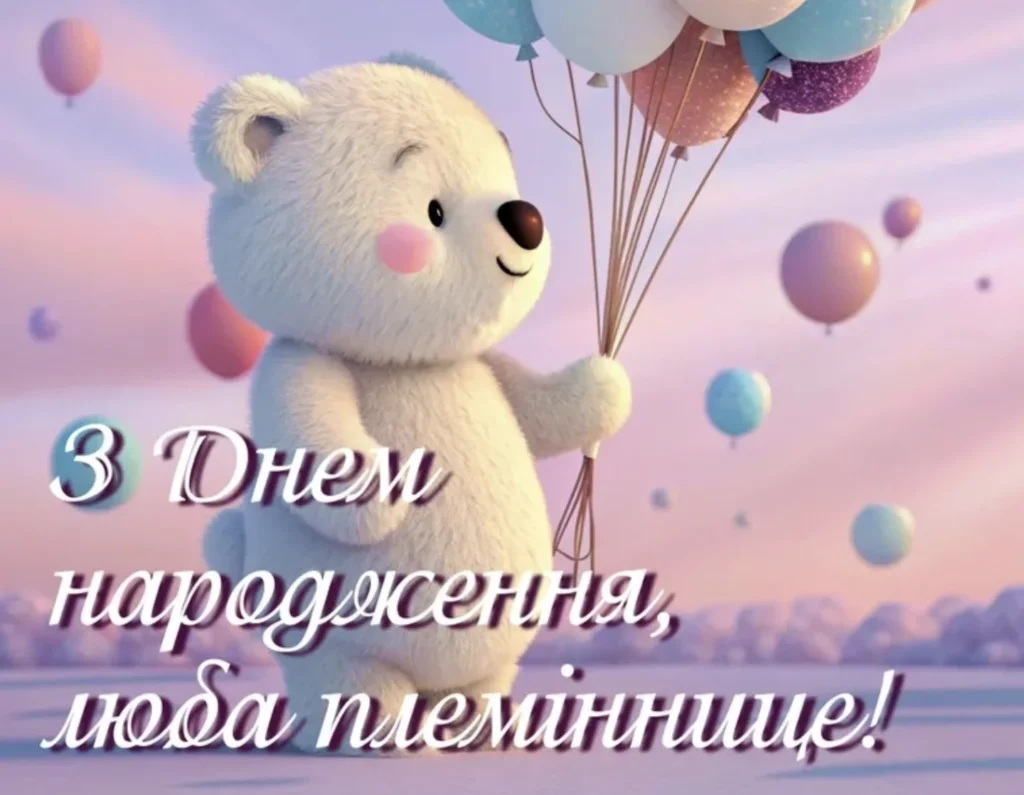 З Днем народження, люба племіннице: найкращі побажання, яскраві листівки та картинки 24 З Днем народження, люба племіннице: найкращі побажання, яскраві листівки та картинки 24