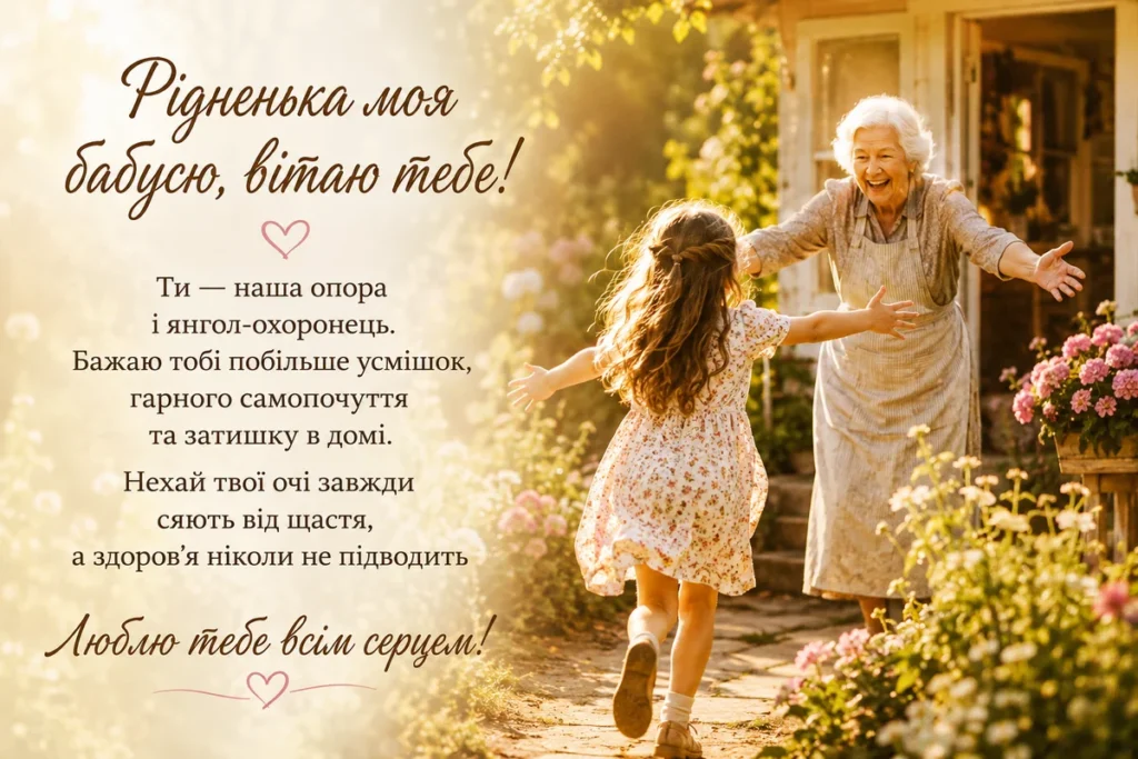 З днем народження, бабусю: зворушливі побажання, що зігріють душу 19 З днем народження, бабусю: зворушливі побажання, що зігріють душу 19