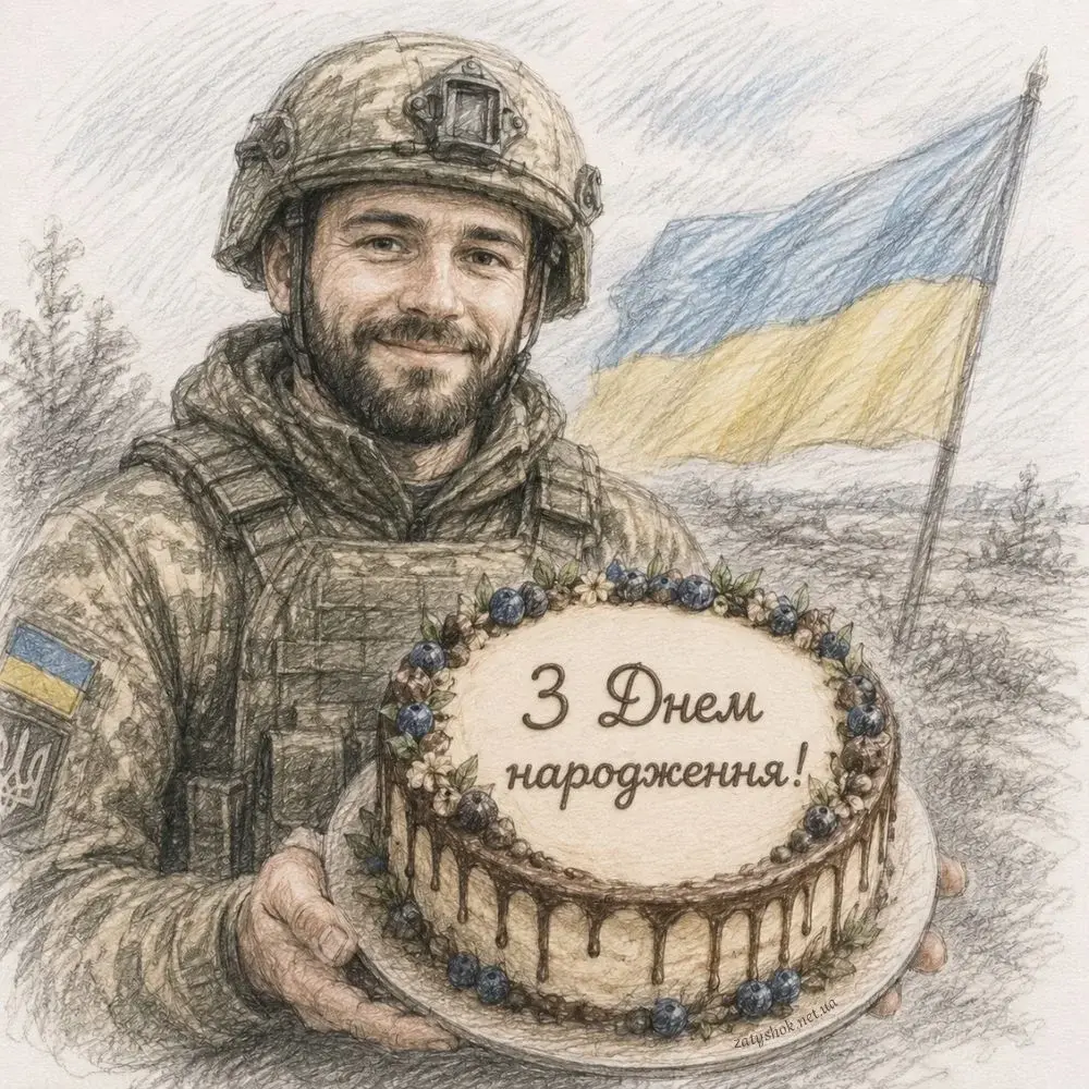 Яскраві вітання та листівки: вітаємо чоловіків з днем народження! 22