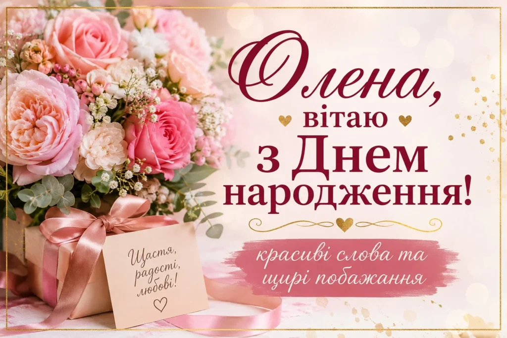 З Днем народження, Олено: щирі побажання та яскраві привітання
