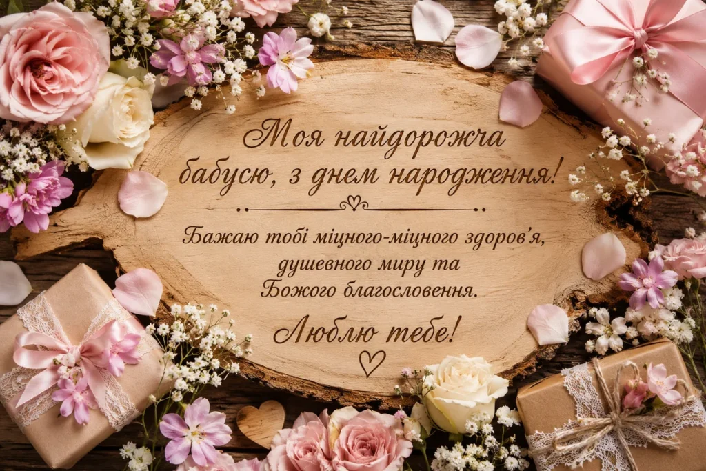 З днем народження, бабусю: зворушливі побажання, що зігріють душу 33 З днем народження, бабусю: зворушливі побажання, що зігріють душу 33