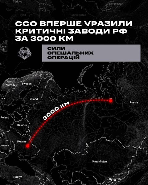Українські дрони долають 3000 км, нищівно б’ючи по заводах у Росії