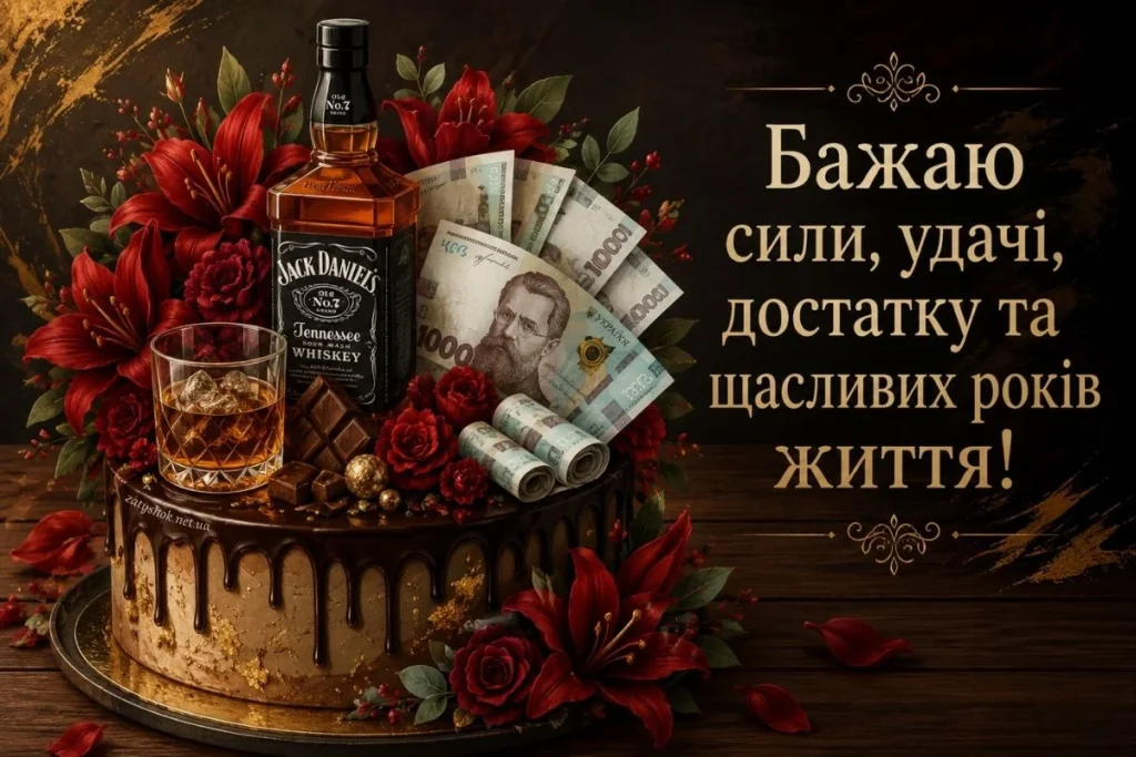 Яскраві вітання та листівки: вітаємо чоловіків з днем народження! 24
