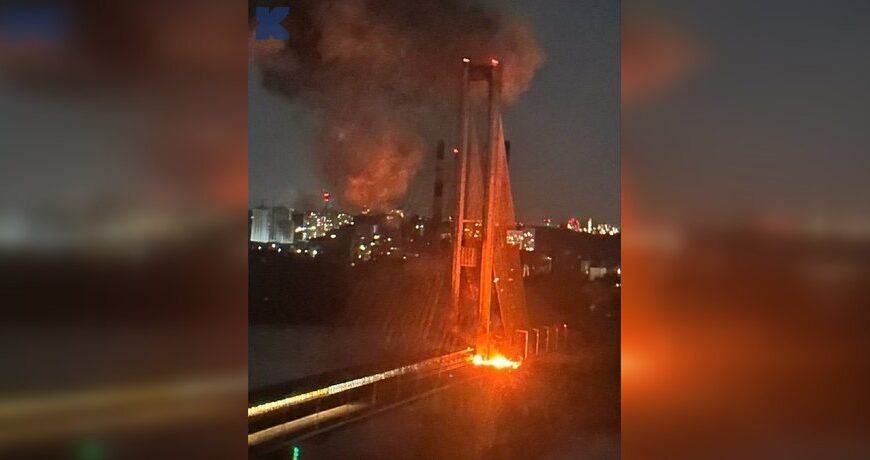 Головна 105 Київ відбиває дронову атаку: Росія вперше завдала масованого удару по Південному мосту